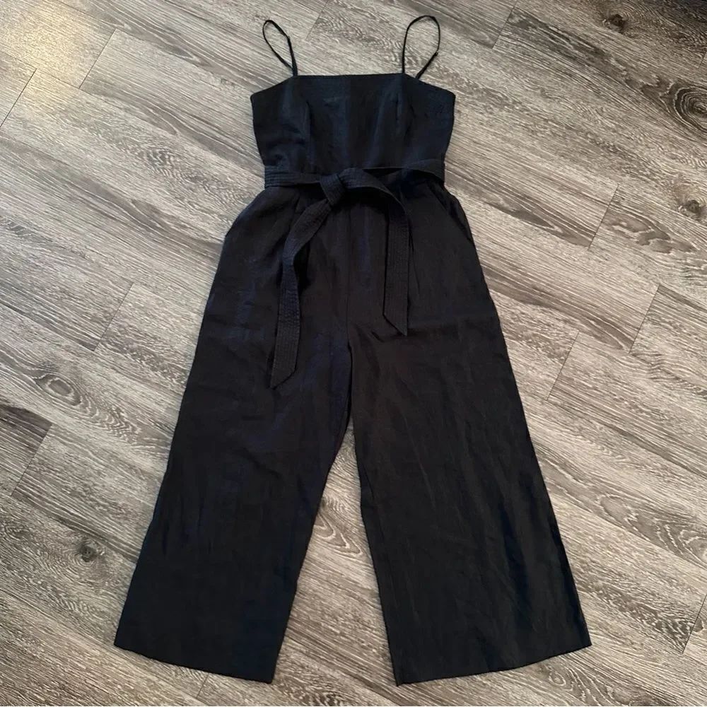 J. Crew Wide Leg Linen Jumpsuit